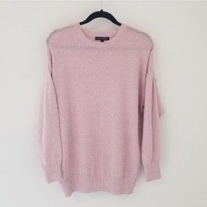 Eileen Fisher Pink Blush Crewneck Pullover Sweater